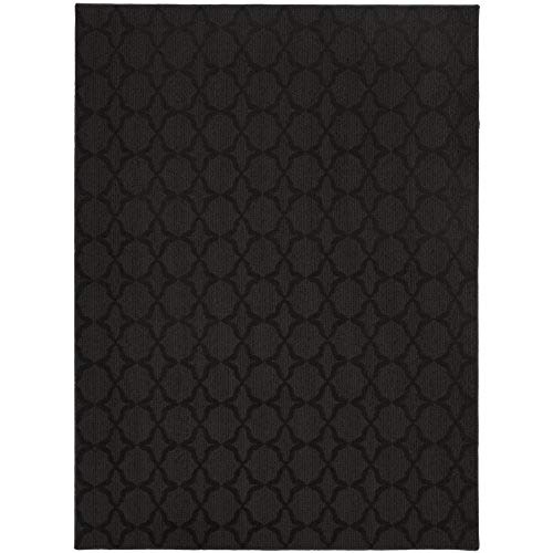 Black rugs garland rug sparta area rug, 5-feet by 7-feet, black UBTQNSV