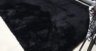 Black rugs mbigm super soft modern area rugs, living room carpet bedroom rug, nursery DARLNCC