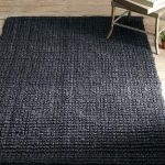 Black rugs view in gallery textured black jute rug from west elm DFDFOSF