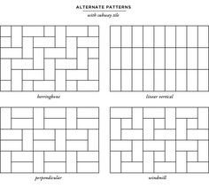 carpet installation patterns alternate patterns with subway tile // smitten studio via nubby twiglet ZQGQXSU