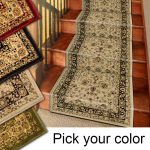 carpet runners amazon.com: 25u0027 stair runner rugs - marash luxury collection stair carpet  runners KZNJAMT