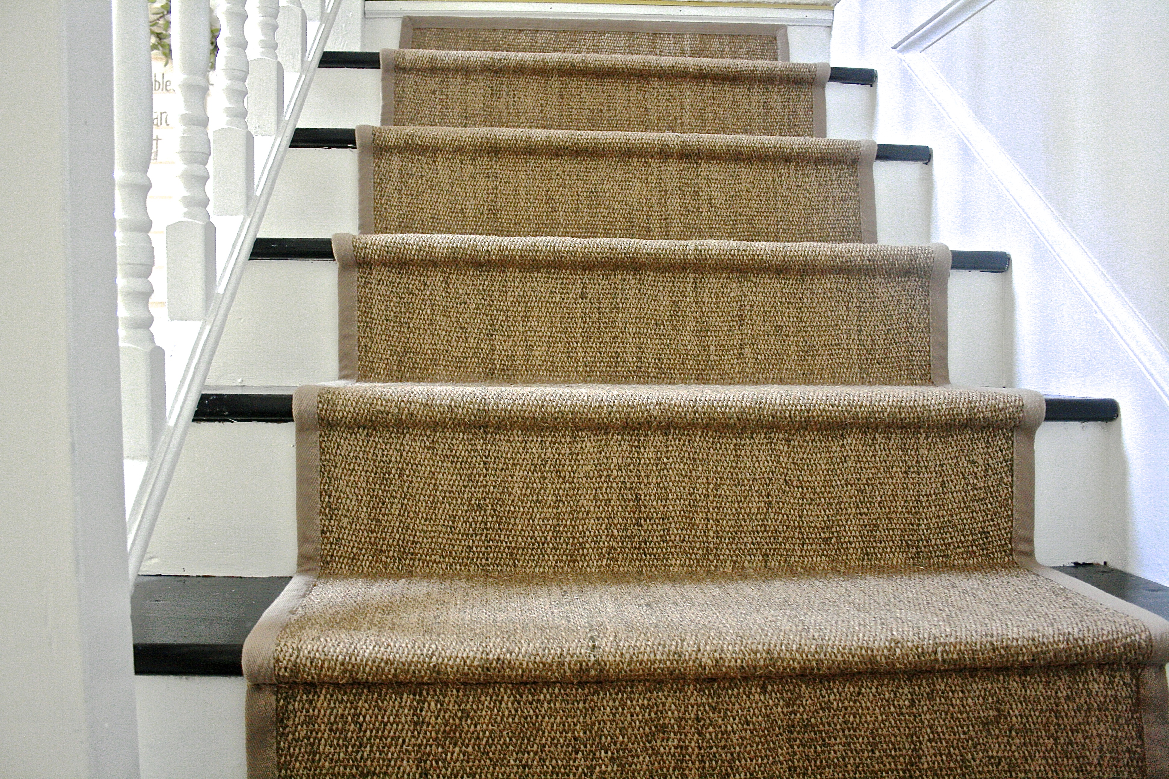 carpet runners diy ikea jute rug stair runner UDHZUWG