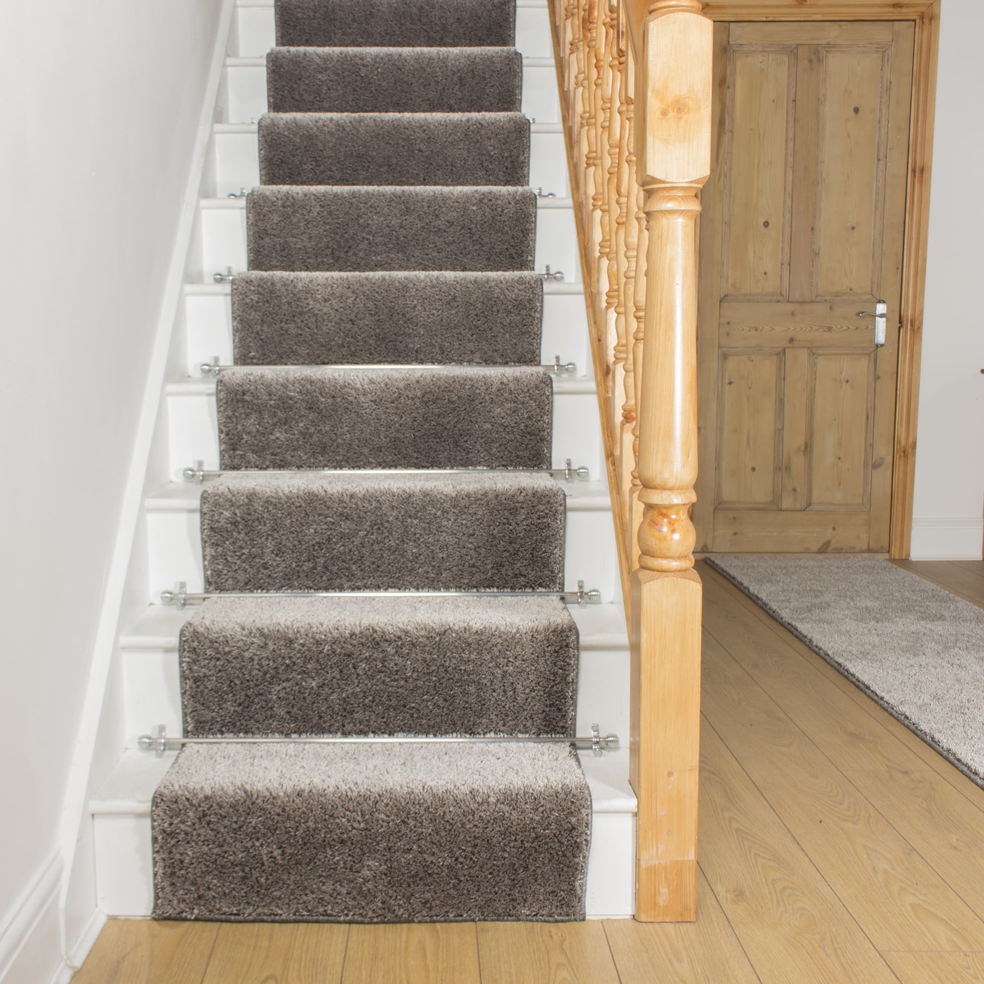 carpet runners shaggy silver grey LMSAAEZ