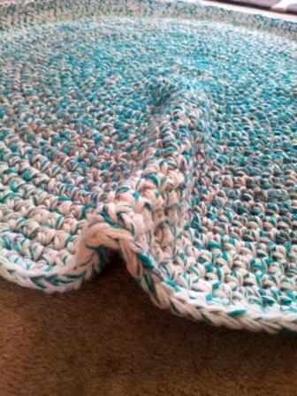 crochet rag rug how to crochet a round rag rug XCWUISF