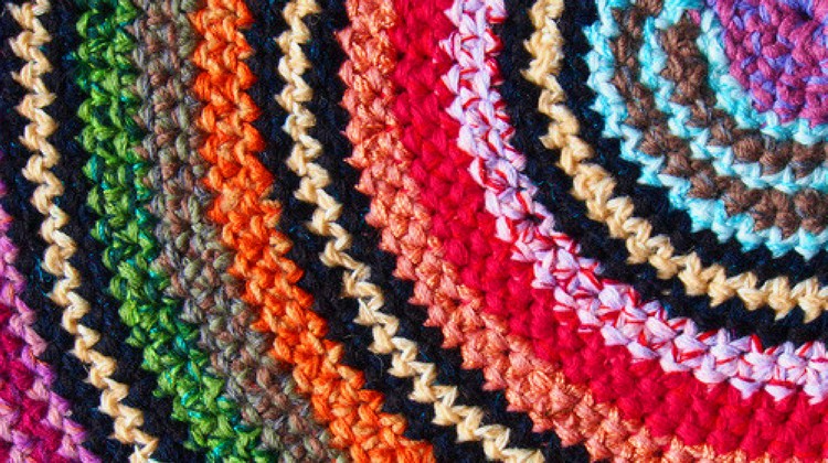 crochet rag rug how to make a traditional rag rug | homesteading QOHRSWU