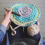 crochet rag rug YUAMMVS