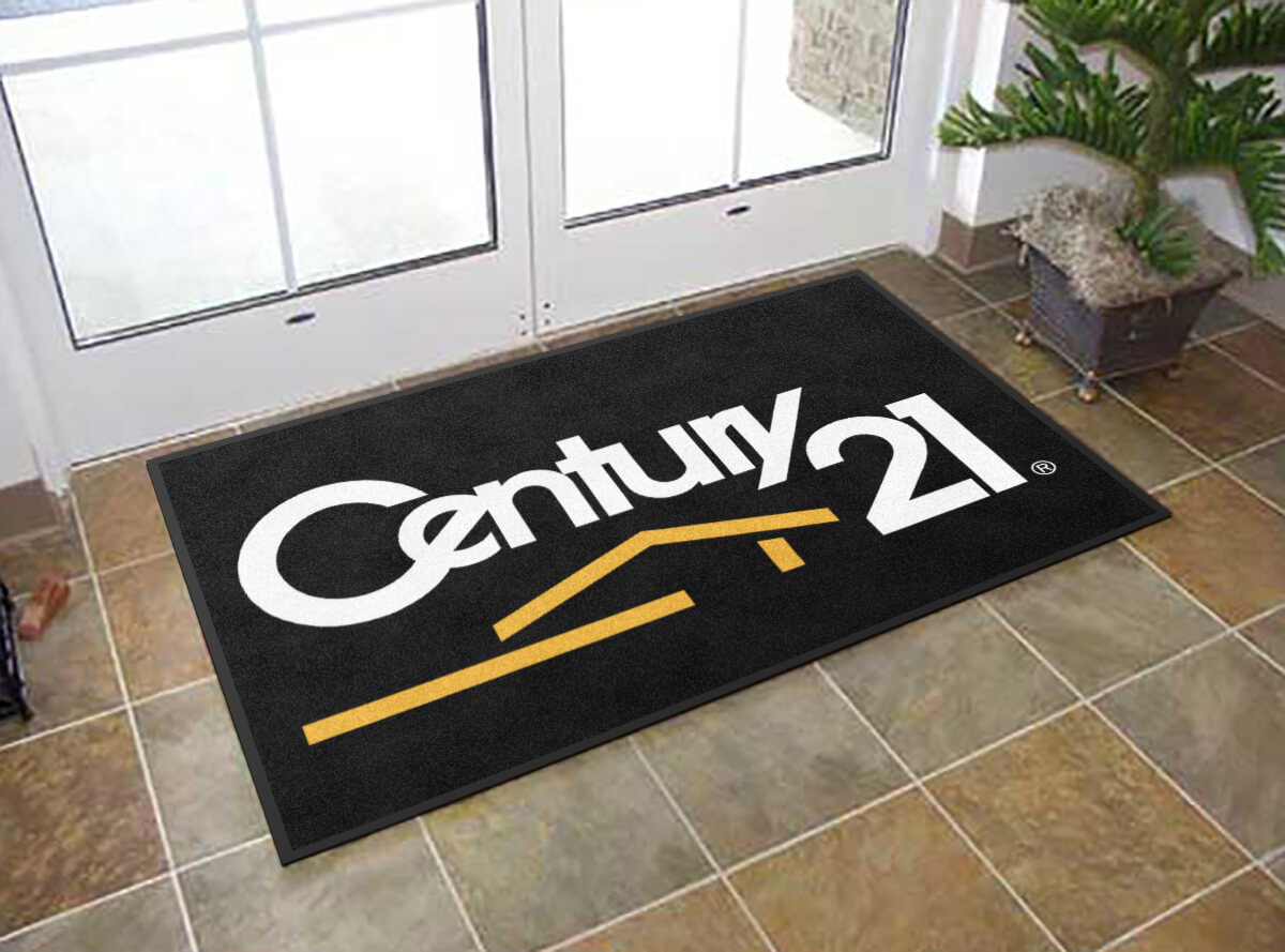 custom rugs century 21 real estate logo rug PMAMEDQ