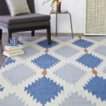 dhurrie rugs phoenix wool dhurrie rug - regal blue RYBZONX