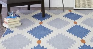 dhurrie rugs phoenix wool dhurrie rug - regal blue RYBZONX