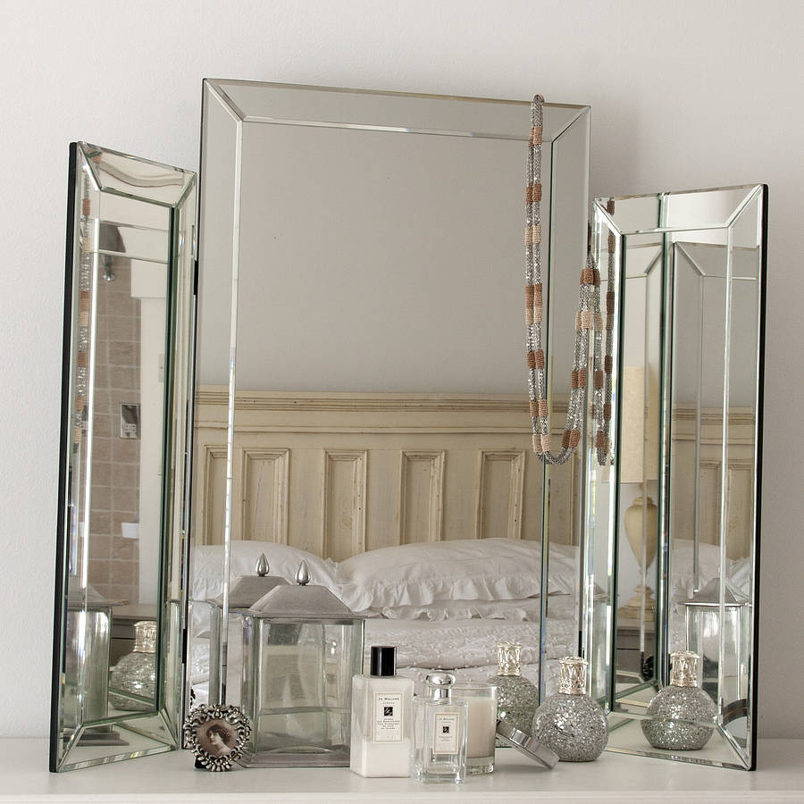 dressing table mirror large bevelled dressing table triple mirror VAFXUEG