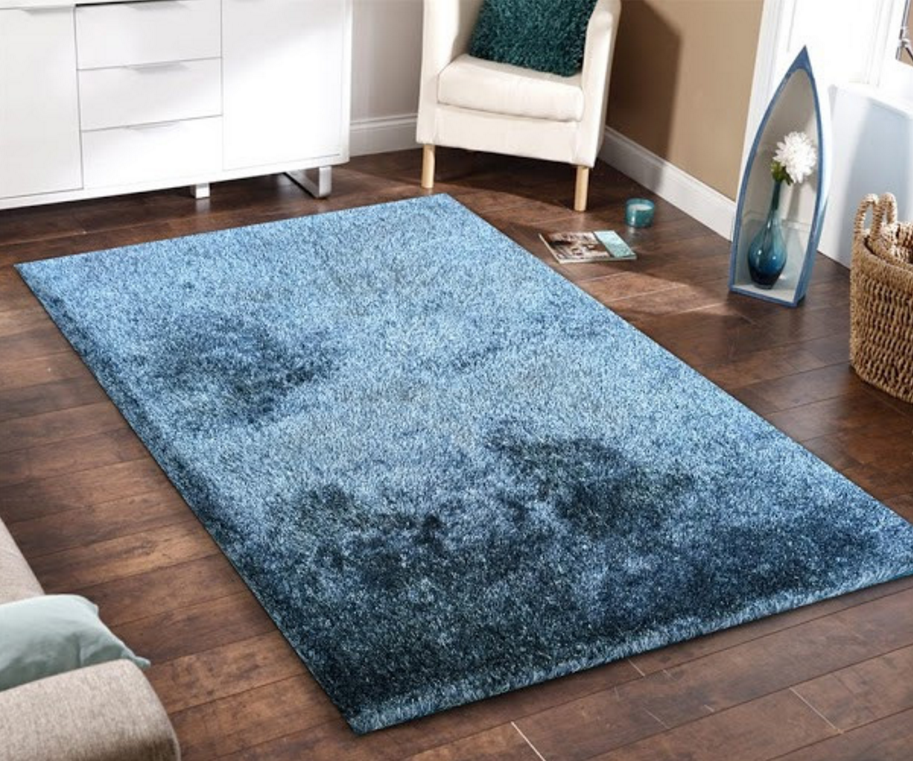 floor rugs 5x7 amore blue shag floor rug ZBECXUP