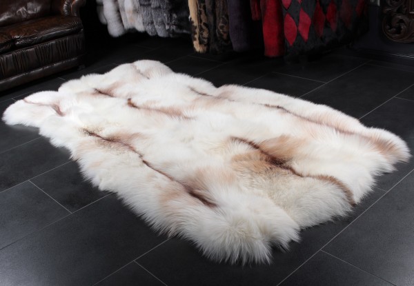 Fur rug sun glo fox fur rug WSYUZRF