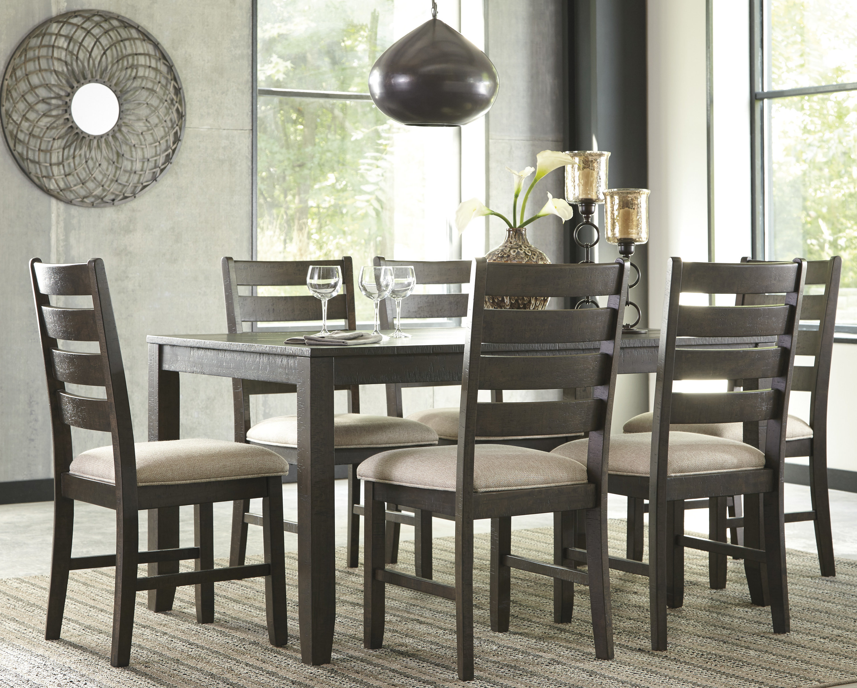 gracie oaks chapdelaine 7 piece dining set u0026 reviews | wayfair TMWXVLK