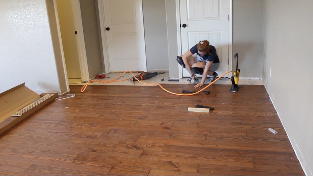 hardwood floor first time laying hardwood flooring QGLOLVS