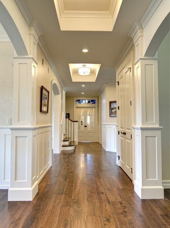 hardwood floor ideas walnut hardwood floors against white walls and doors - beautiful GFAUWJJ