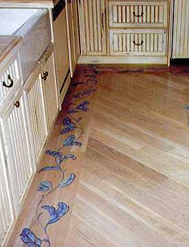 hardwood flooring designs ... stenciled wood floor border SJIPCBO