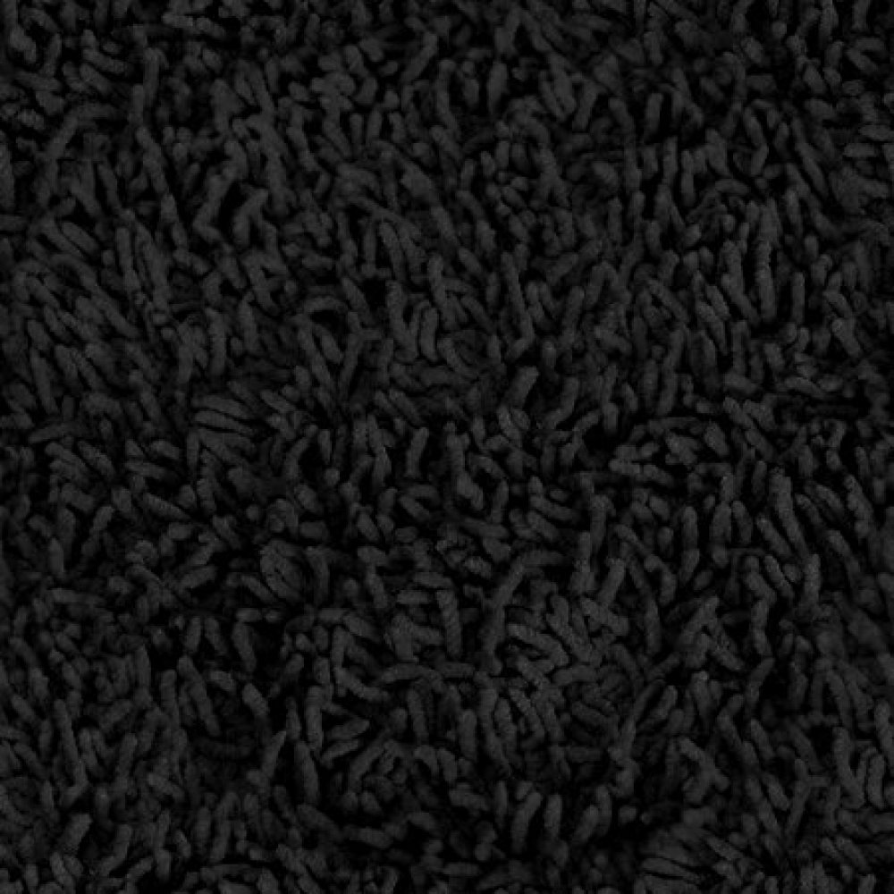 hereu0027s a thick shag black carpet. IRHJHLJ