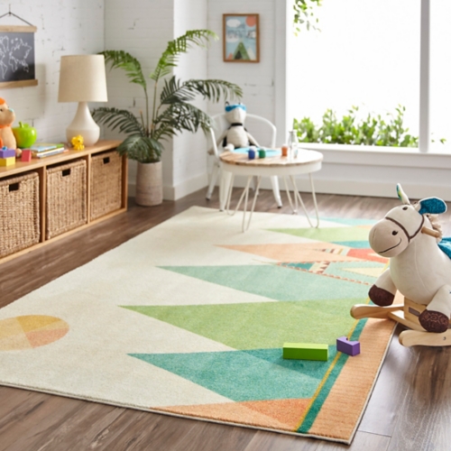 kids area rugs southwest teepee area rug, 5x8 BDUHEMK