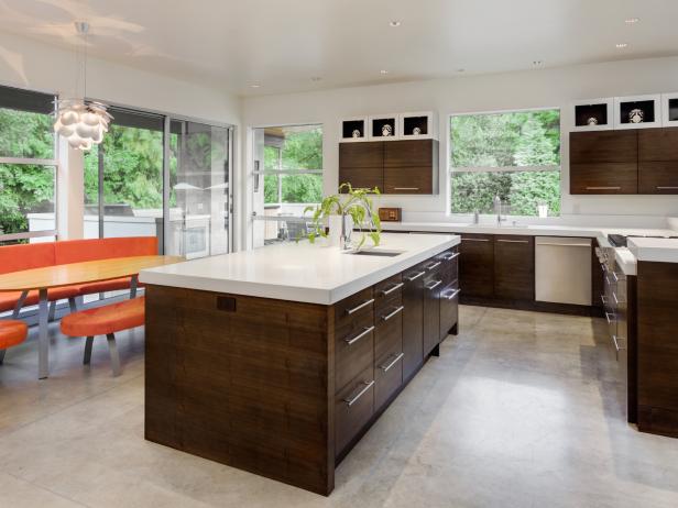 kitchen flooring kitchen in new luxury home PWAFQZT