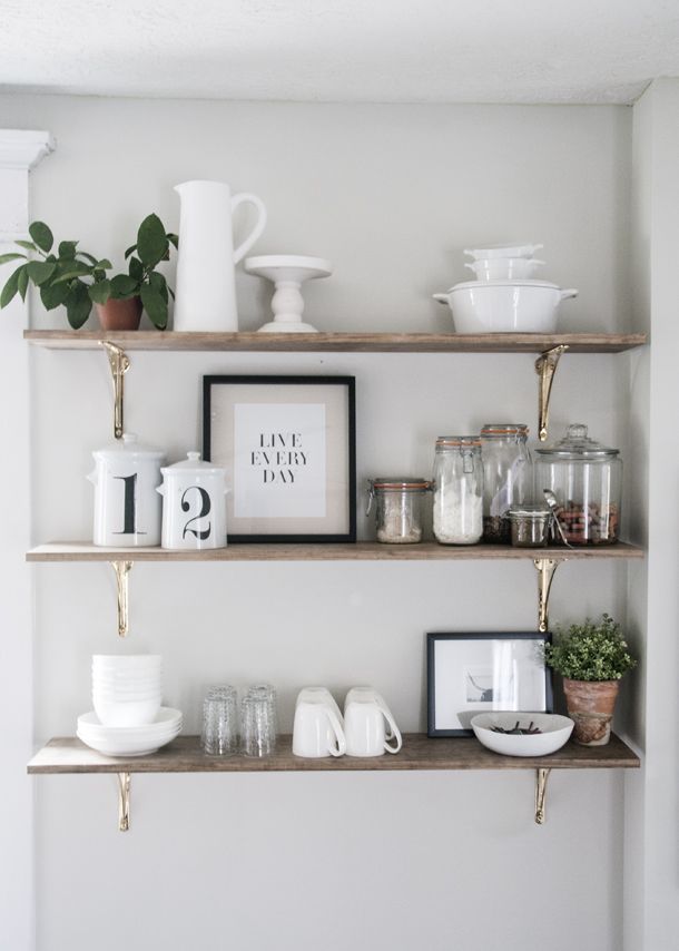 Kitchen Shelving open shelving in the kitchen is one of my favorite trends around. here MSRHUFQ