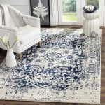 Large Area Rugs safavieh madison contemporary oriental cream/ navy area rug - 12u0027 x ... TCXDVMU