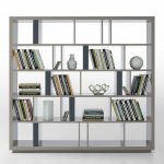 Modern Bookshelf grey modern bookshelf u0026 room divider, design, art urbane, art urbane ... PPJFCOT