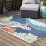 outdoor area rugs clowers akumal blue indoor/outdoor area rug FNSRONW