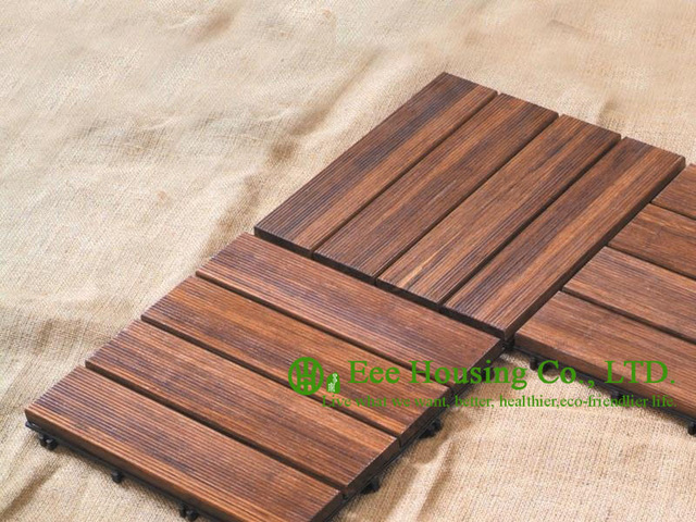 outdoor bamboo floor tiles, 300x300x25mm bathroom floor tile for sale,  garden decking JFXHXIC