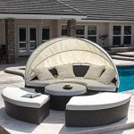 Outdoor Daybed bellagio 4-piece outdoor daybed sectional set JXRWDZH