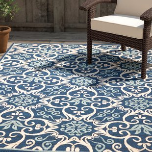 Outdoor rug groveland navy indoor/outdoor area rug SLISCWO