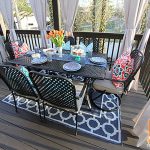 outdoor rug under patio table best deck decorating ideas: hampton bay fall river outdoor dining set and TBXCMOA