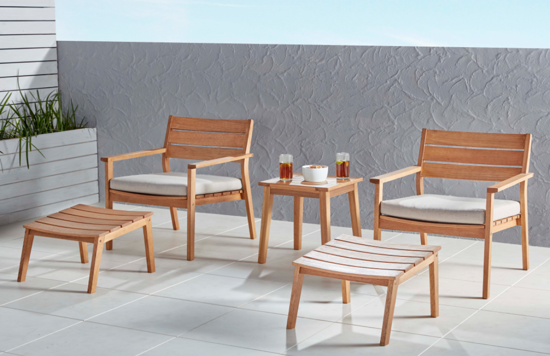 Outdoor Settings cruz 5 piece chat RIDNZWO