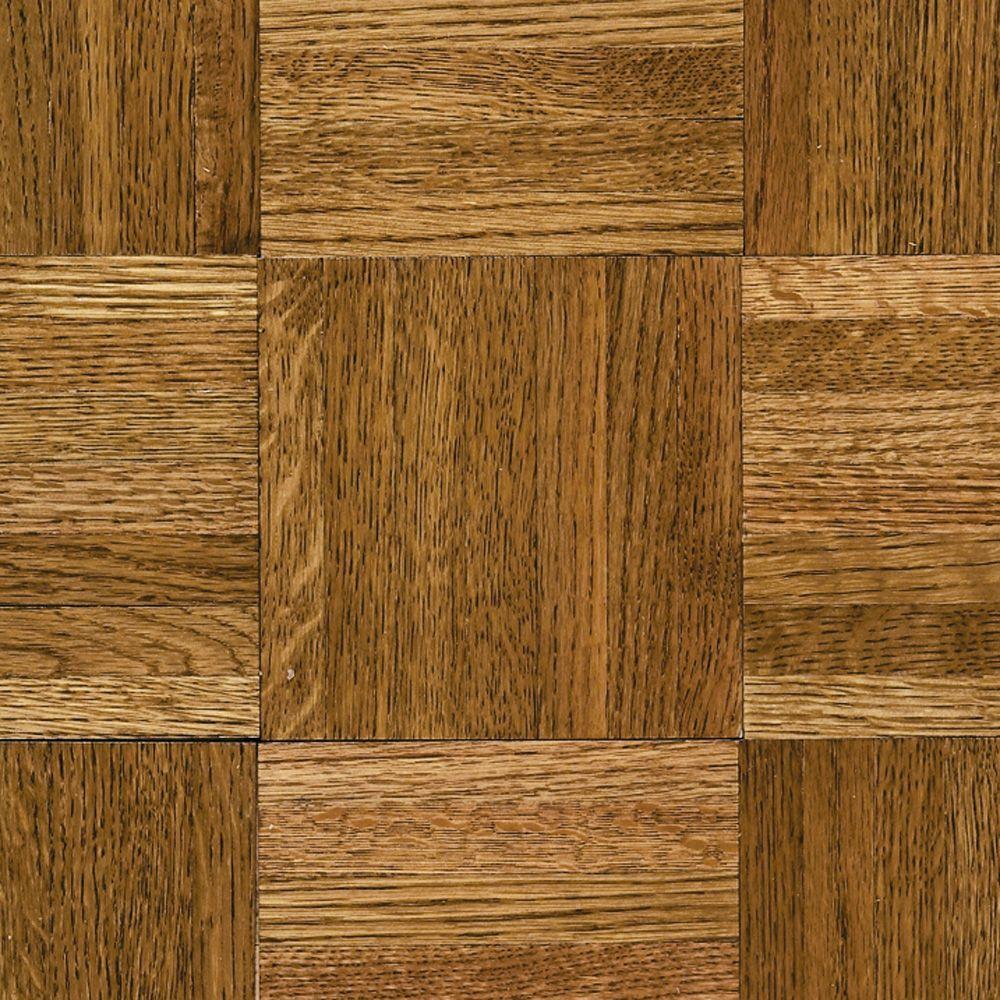 parquet flooring bruce natural oak parquet spice brown 5/16 in. thick x 12 in. DTYKNUD