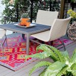 Patio rugs orange and violet JUJTWFA