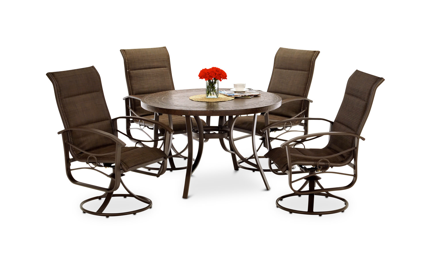 Patio Sets callaway iii 5 piece patio dining set ... IUDYHLN