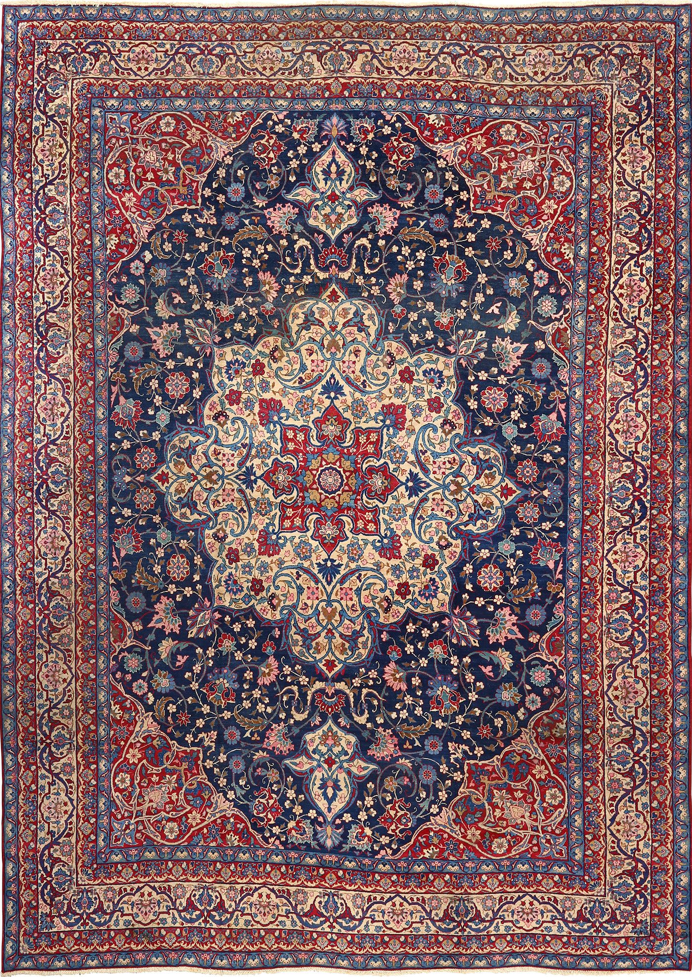 persian rugs antique blue bakground isfahan persian rug 51066 nazmiyal RZFOTJQ