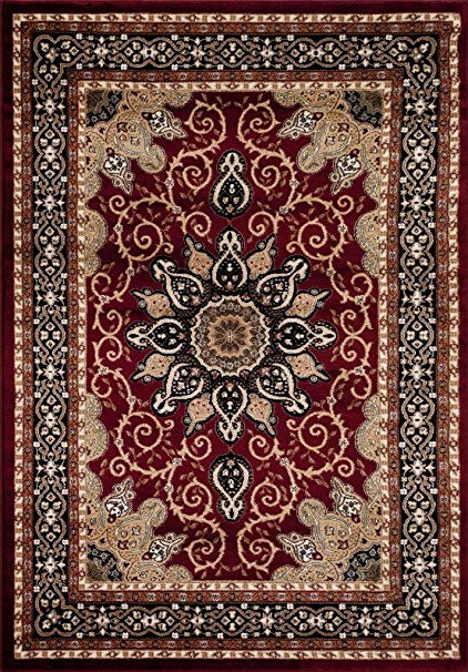 persian rugs persian-rugs 653 isfahan area rug oriental carpet, 5 x 7 ft, burgundy IZODVFU