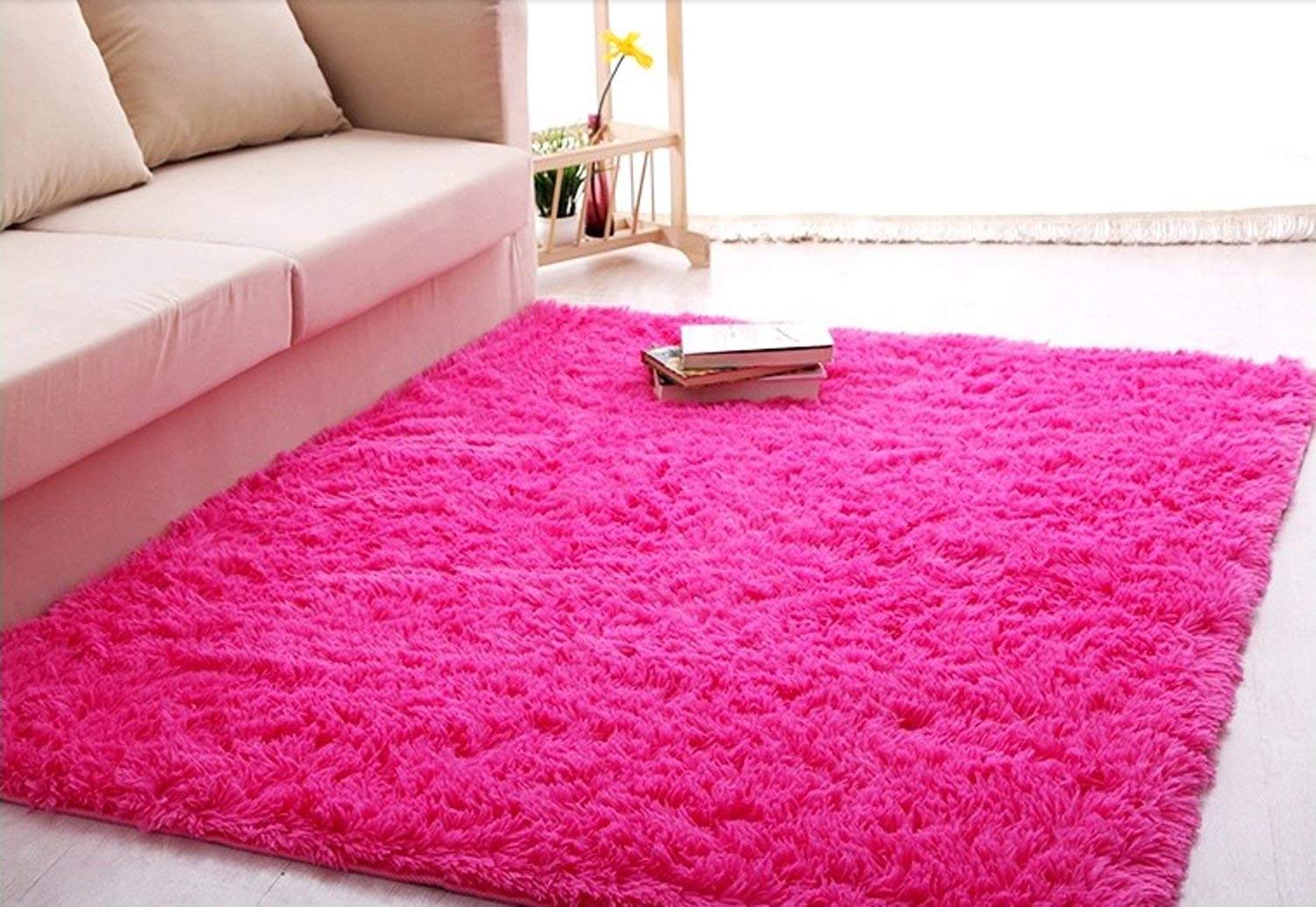 pink rug amazon.com: forever lover soft indoor morden shaggy area rug pad, 2.5 x GXEGYSD