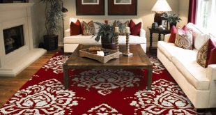 red rugs for living room amazon.com: new modern rugs for living room red u0026 cream flower rugs leaves FADFBGM