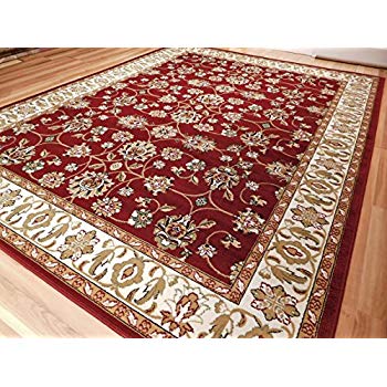 Red rugs persian red rugs all over tabriz design 5 by 7 traditional area rugs NMYUPWE