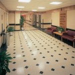 resilient flooring hospital elevator corridor TLAJKWF