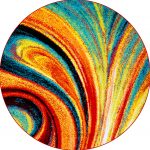 round area rugs multi-color swirls round area rug 8x8 abstract carpet - actual 7u0027 10 RIGMYBS