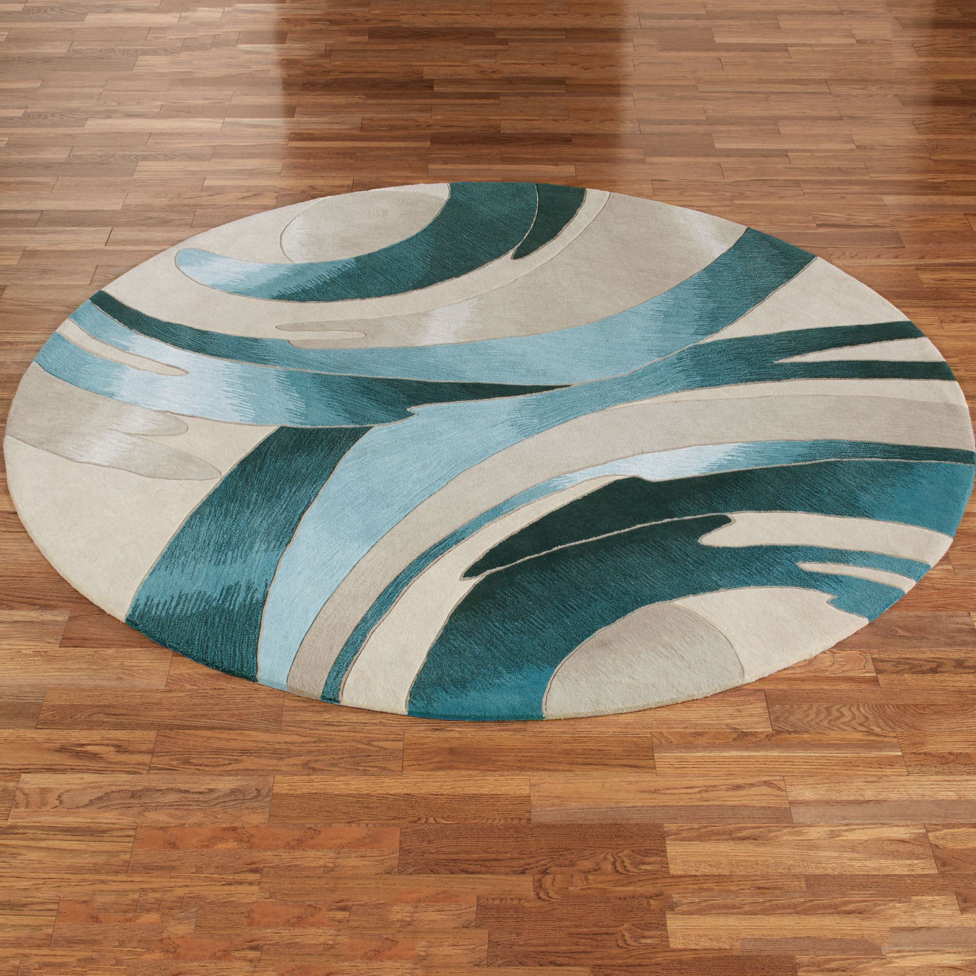 round rugs perfect storm round rug blue TMJPWAA