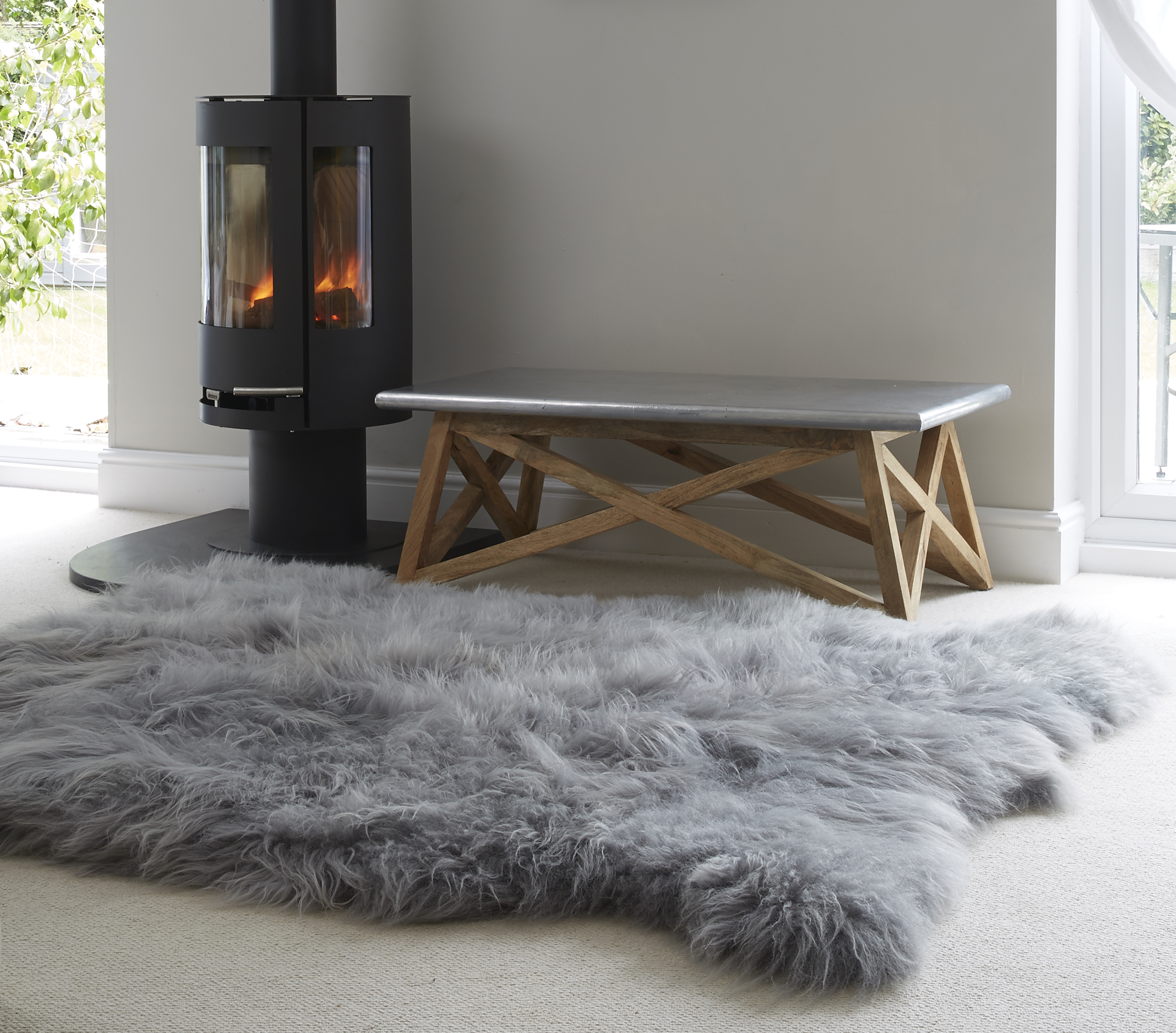 Sheepkin rugs huge icelandic grey sheepskin rug VCQEJMF