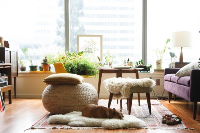 sheepskin rug ideas 15 creative places to use the ikea sheepskin rug | brit + co NTCJSDV