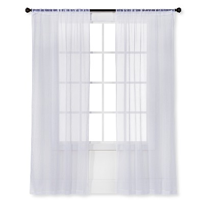 Sheer Curtain snow white sheer curtain panel crinkle - room essentials™ : target TAWPRJA