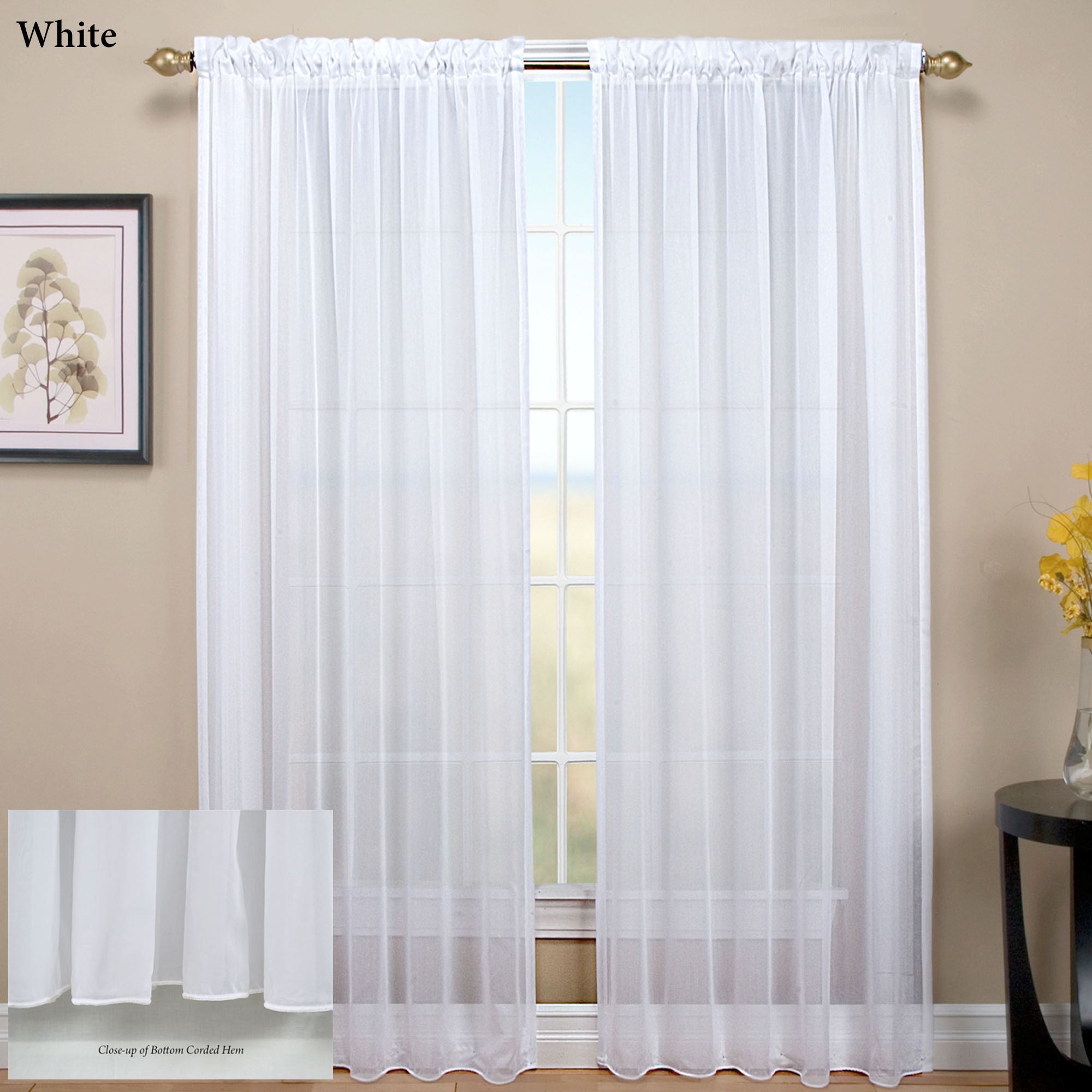 Sheer Curtain tergaline sheer curtain panel BLUQXBR