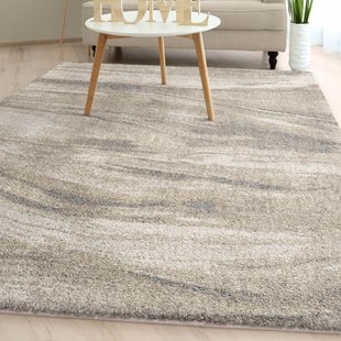 shellenbarger modern plush ivory area rug FHZHFFN