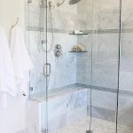 shower shelves gray glass mini brick shower border tiles with stacked glass corner shelves FLYONUC