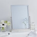 silver plated dressing table mirror WOUTLZC